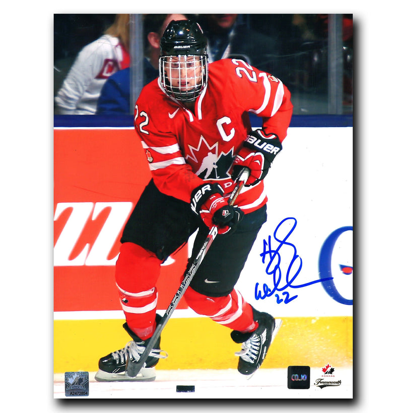 Hayley Wickenheiser Team Canada Autographed Action 8x10 Photo (Red) CoJo Sport Collectables