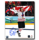 Hayley Wickenheiser Team Canada Autographed Flag 8x10 Photo CoJo Sport Collectables