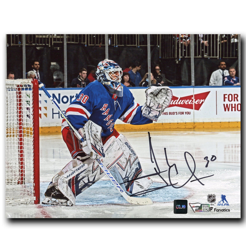 Henrik Lundqvist New York Rangers Autographed Crease 8x10 Photo CoJo Sport Collectables Inc.