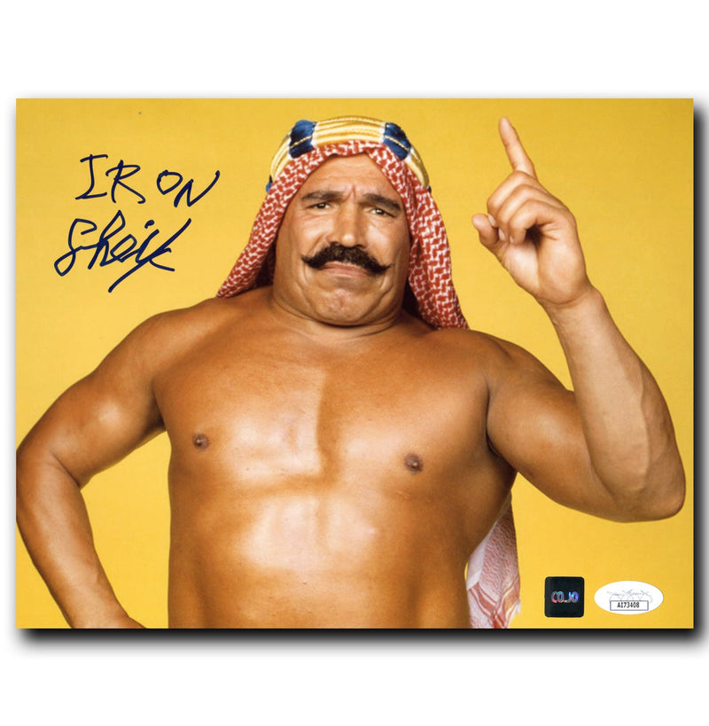 Iron Sheik Autographed Pose 8x10 Photo CoJo Sport Collectables Inc.
