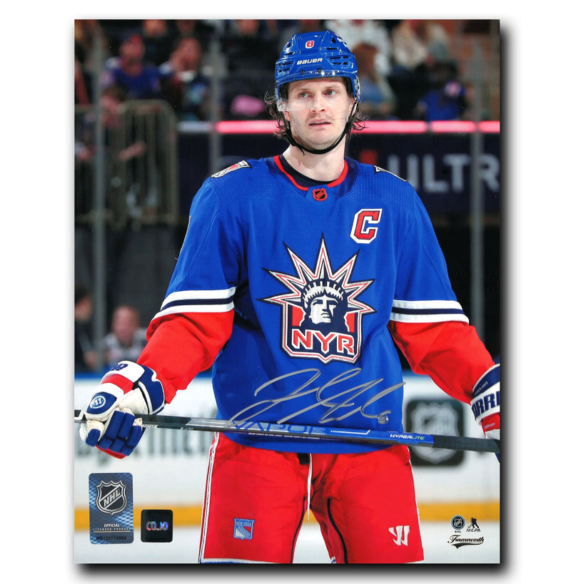 Jacob Trouba New York Rangers Autographed Reverse Retro 8x10 Photo CoJo Sport Collectables Inc.