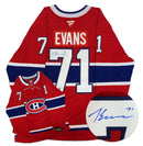 Jake Evans Montreal Canadiens Autographed Fanatics Premium Jersey CoJo Sport Collectables Inc.