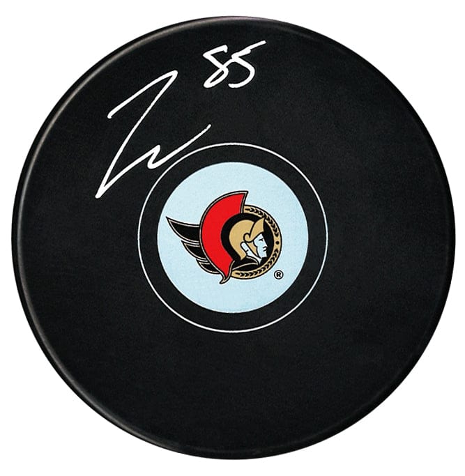 Jake Sanderson Autographed Ottawa Senators Puck CoJo Sport Collectables Inc.