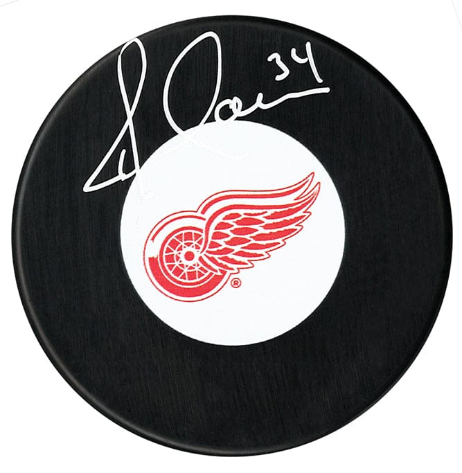 Jamie Macoun Autographed Detroit Red Wings Puck CoJo Sport Collectables Inc.
