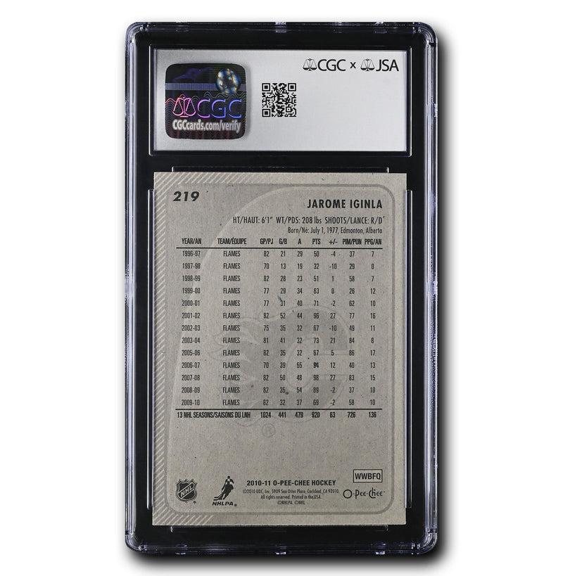 Jarome Iginla Autographed 2010-11 O-Pee-Chee