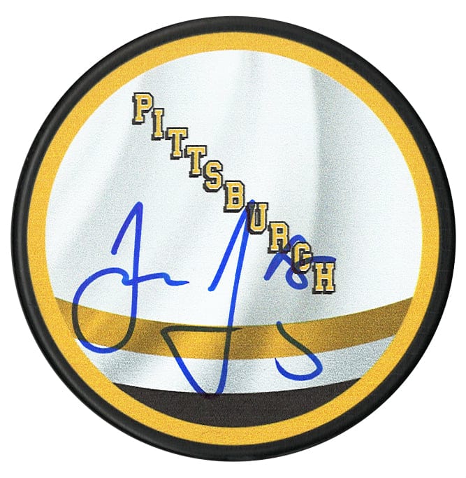 Jaromir Jagr Autographed Pittsburgh Penguins Reverse Retro Puck CoJo Sport Collectables Inc.
