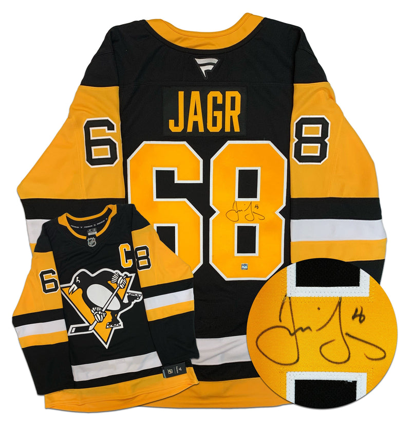 Jaromir Jagr Pittsburgh Penguins Autographed Fanatics Premium Jersey CoJo Sport Collectables Inc.