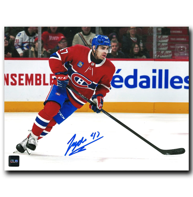 Jayden Struble Montreal Canadiens Autographed Skating 8x10 Photo CoJo Sport Collectables Inc.