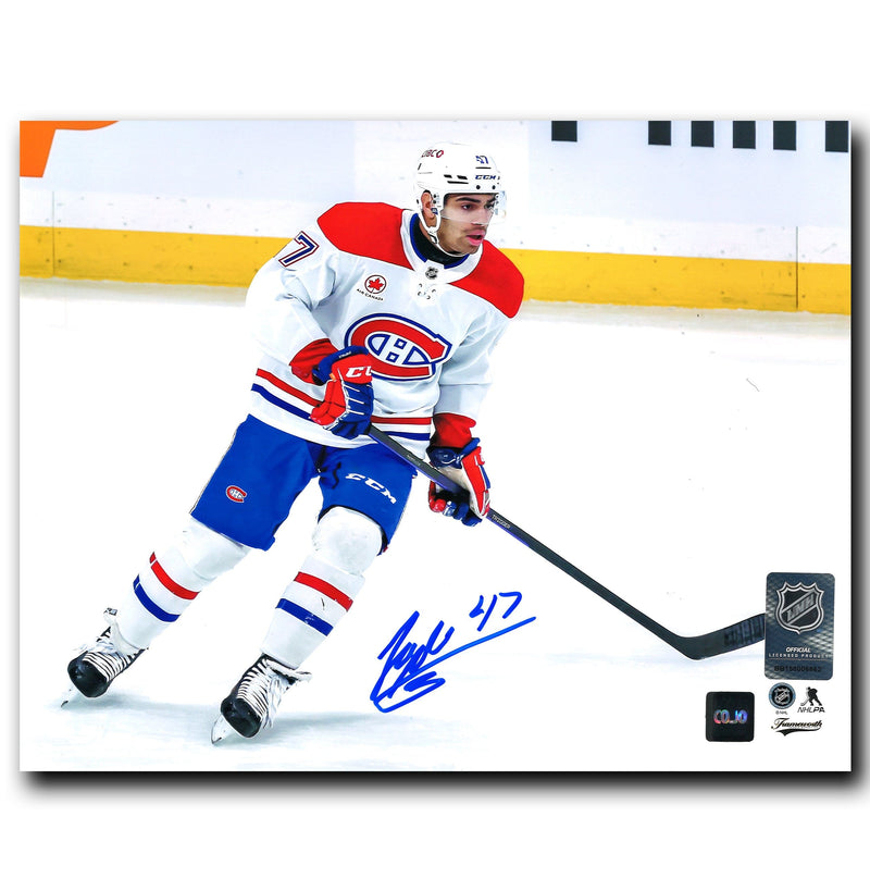 Jayden Struble Montreal Canadiens Autographed Skating 8x10 Photo CoJo Sport Collectables Inc.