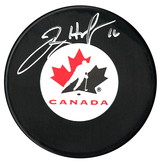 Jayna Hefford Autographed Team Canada Puck