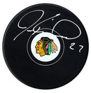 Jeremy Roenick Autographed Chicago Blackhawks Puck (Small Logo) - CoJo Sport Collectables Inc.