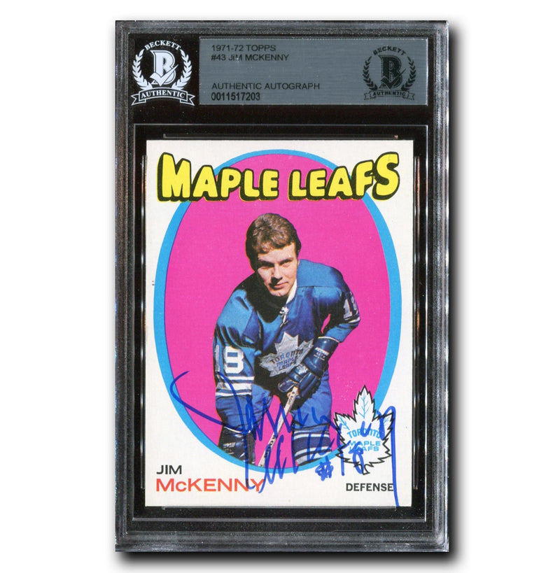 Jim McKenny Autographed 1971-72 Topps