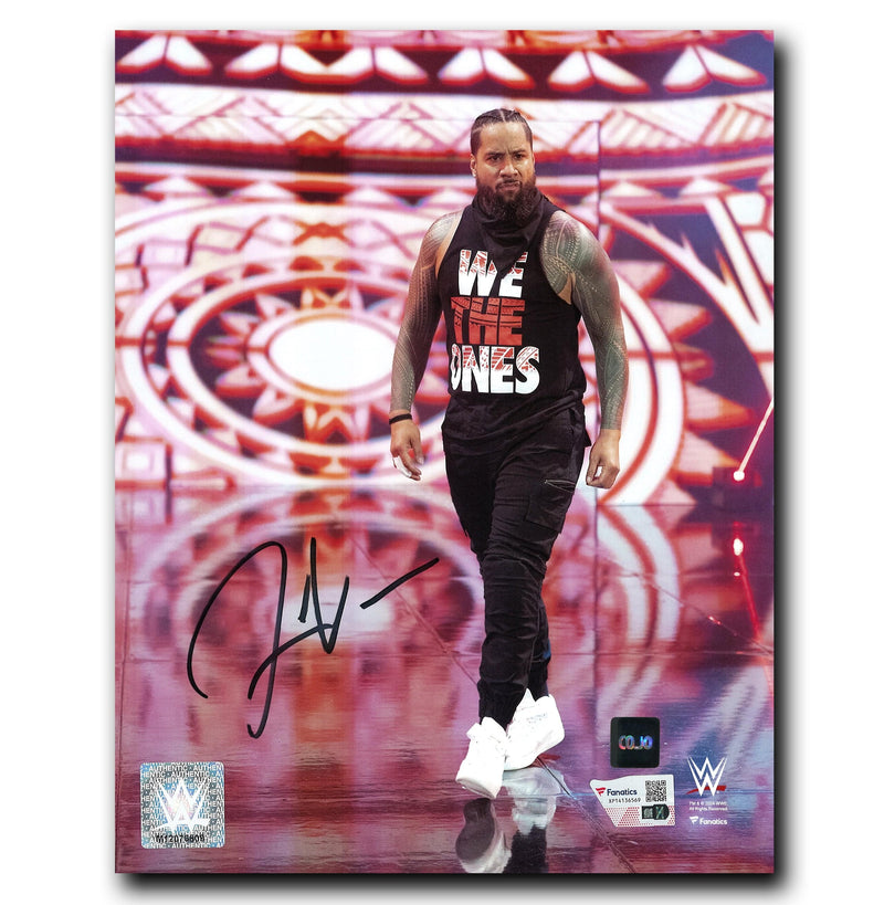 Jimmy Uso WWE Autographed Entrance 8x10 Photo CoJo Sport Collectables Inc.