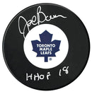 Joe Bowen Autographed Toronto Maple Leafs HOF Inscribed Puck CoJo Sport Collectables Inc.
