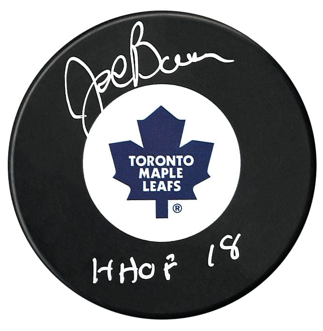 Joe Bowen Autographed Toronto Maple Leafs HOF Inscribed Puck CoJo Sport Collectables Inc.