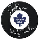 Joe Bowen Autographed Toronto Maple Leafs Holy Mackinaw Inscribed Puck CoJo Sport Collectables Inc.