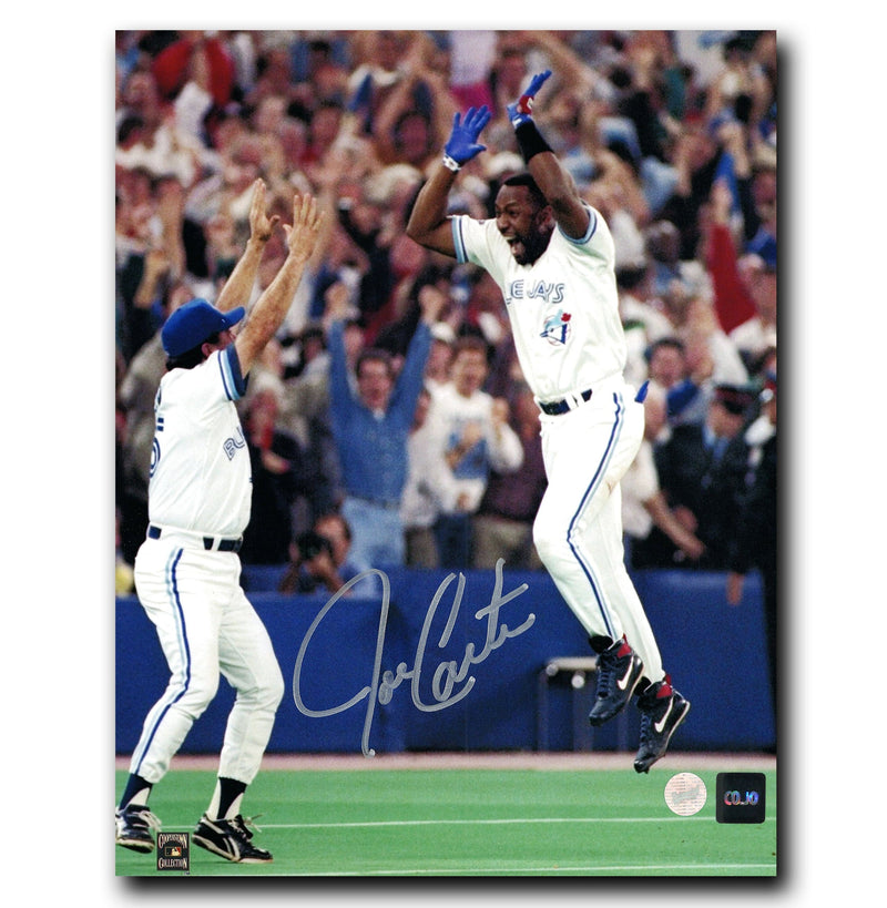 Joe Carter Toronto Blue Jays Autographed World Series 8x10 Photo (Silver) CoJo Sport Collectables Inc.