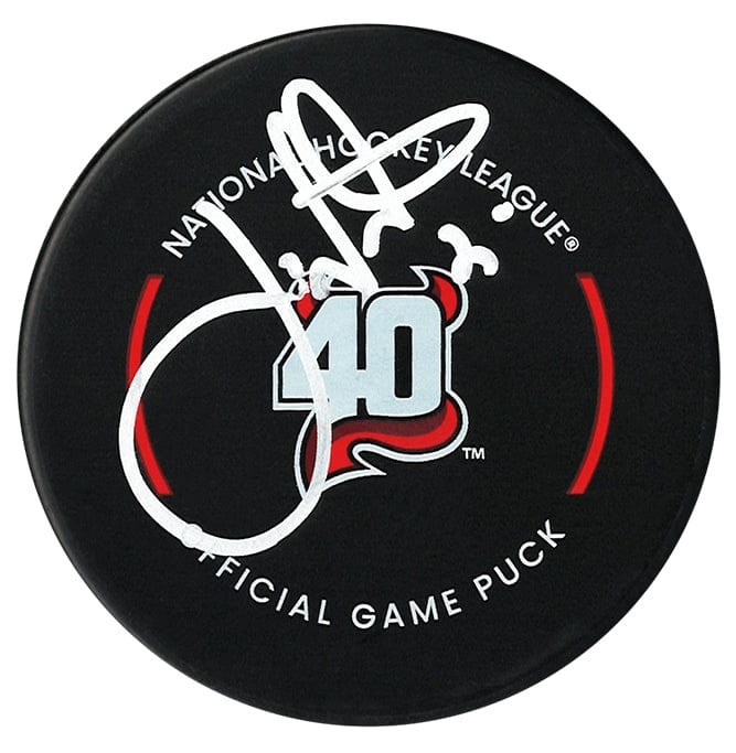 Joe Nieuwendyk Autographed New Jersey Devils 40th Anniversary Official Puck CoJo Sport Collectables Inc.