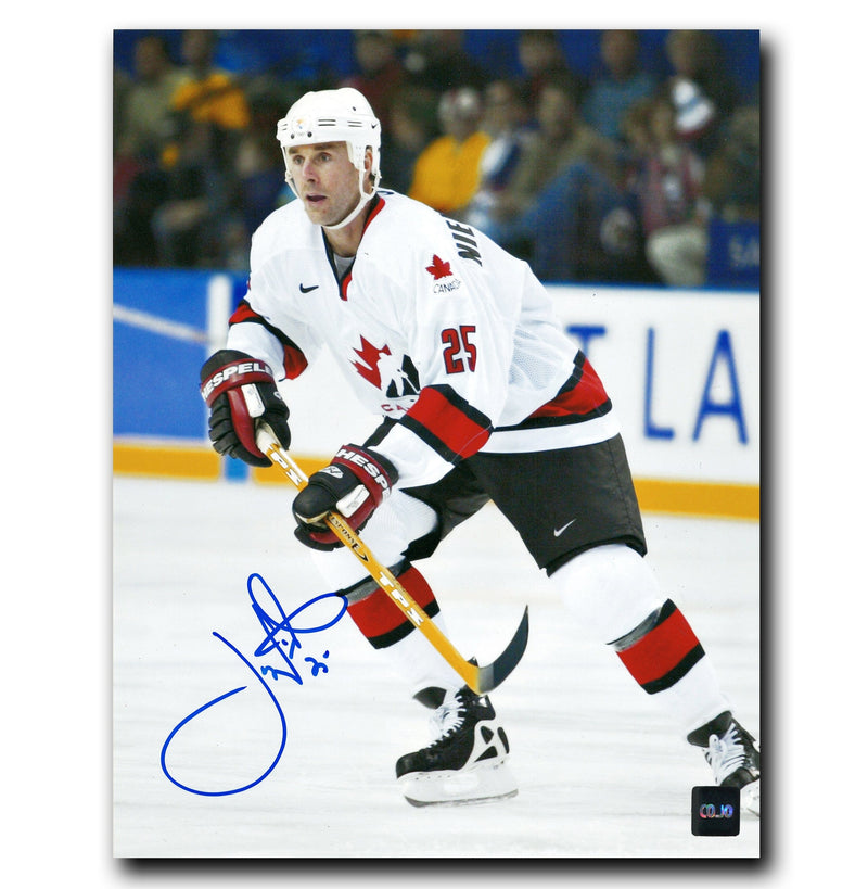 Joe Nieuwendyk Team Canada Autographed 8x10 Photo CoJo Sport Collectables Inc.