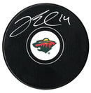 Joel Eriksson Ek Autographed Minnesota Wild Puck CoJo Sport Collectables Inc.