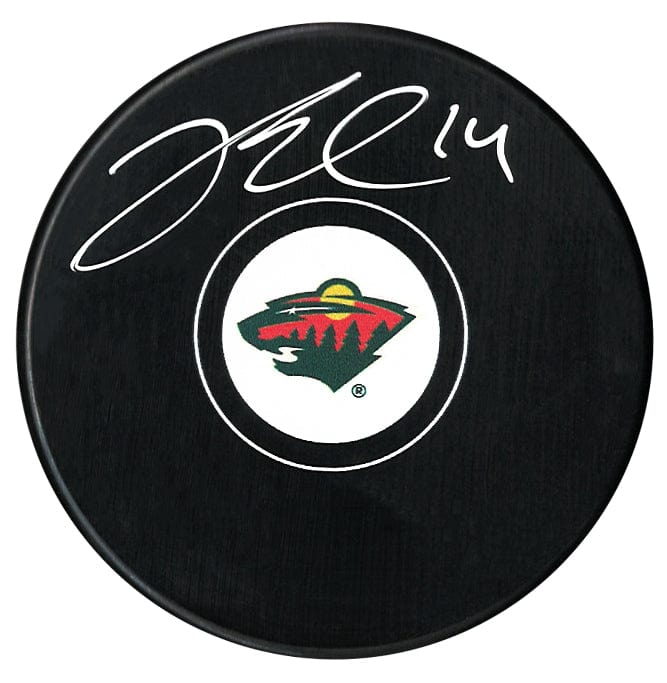 Joel Eriksson Ek Autographed Minnesota Wild Puck CoJo Sport Collectables Inc.