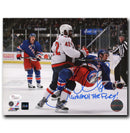 Joel Ward Washington Capitals Autographed Hit Inscribed 8x10 Photo (Blue) CoJo Sport Collectables Inc.
