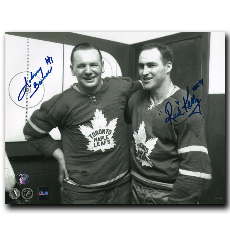 Johnny Bower and Red Kelly Toronto Maple Leafs Dual Autographed 8x10 Photo CoJo Sport Collectables Inc.