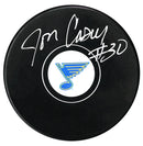 Jon Casey Autographed St. Louis Blues Puck