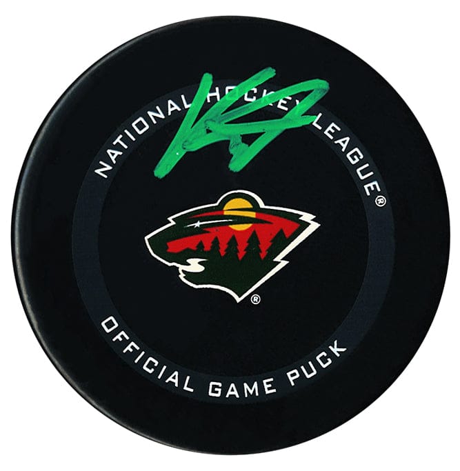 Kirill Kaprizov Autographed Minnesota Wild Official Puck CoJo Sport Collectables Inc.