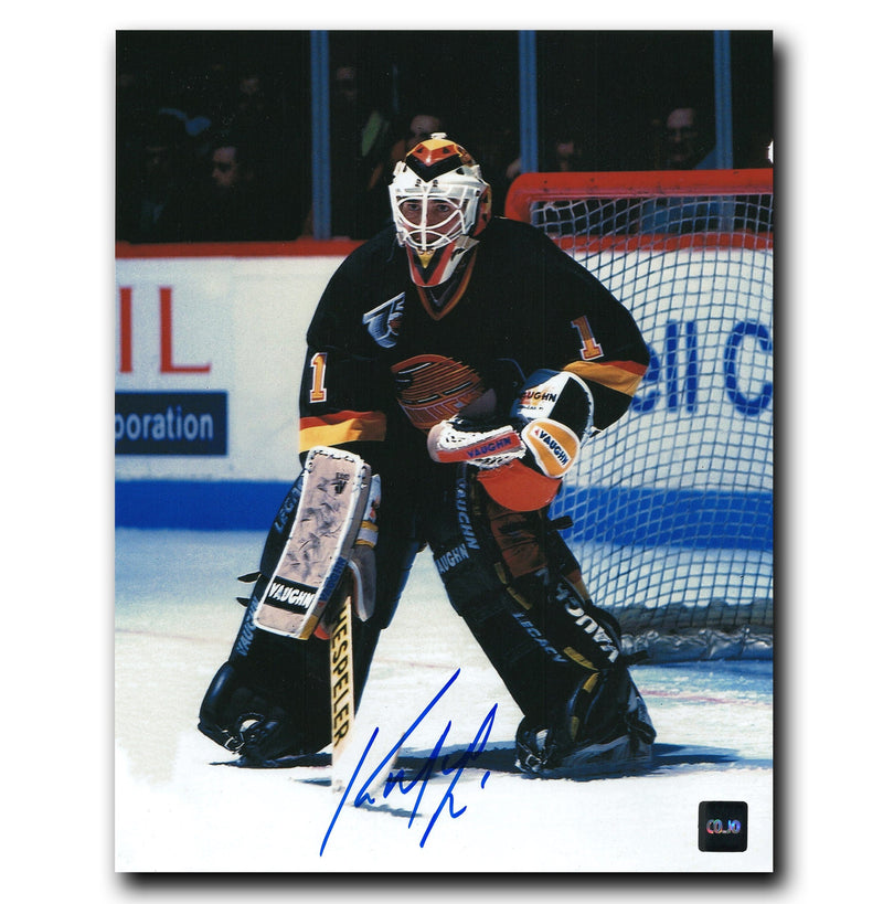 Kirk McLean Vancouver Canucks Autographed Crease 8x10 Photo CoJo Sport Collectables