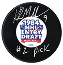 Kirk Muller Autographed 1984 NHL Draft Inscribed Puck CoJo Sport Collectables Inc.