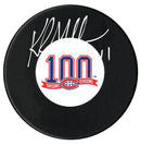Kirk Muller Autographed Montreal Canadiens Centennial Season Puck CoJo Sport Collectables Inc.