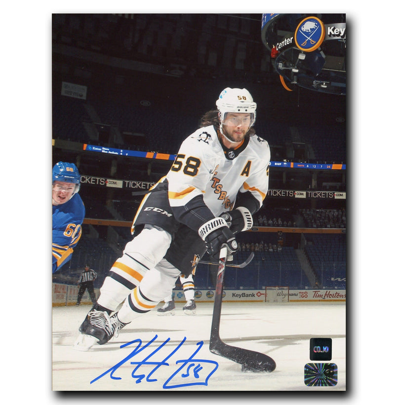 Kris Letang Pittsburgh Penguins Autographed Away 8x10 Photo CoJo Sport Collectables