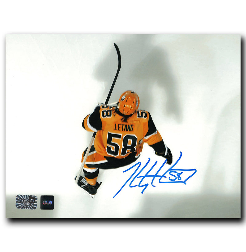 Kris Letang Pittsburgh Penguins Autographed Overhead 8x10 Photo CoJo Sport Collectables Inc.