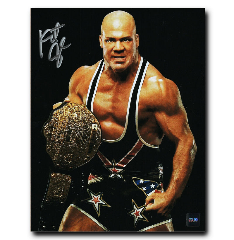Kurt Angle Autographed World Heavyweight Champion 8x10 Photo CoJo Sport Collectables Inc.