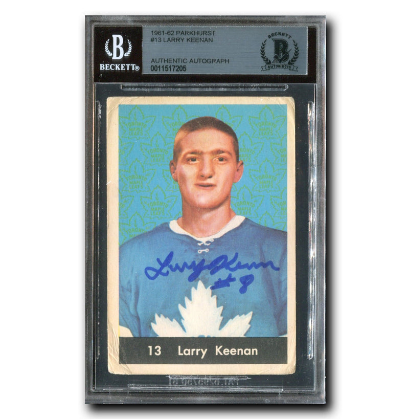 Larry Keenan Autographed 1961-62 Parkhurst