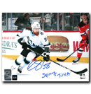Liam O'Brien Utah Hockey Club Autographed Away Spicy Tuna Inscribed 8x10 Photo CoJo Sport Collectables Inc.