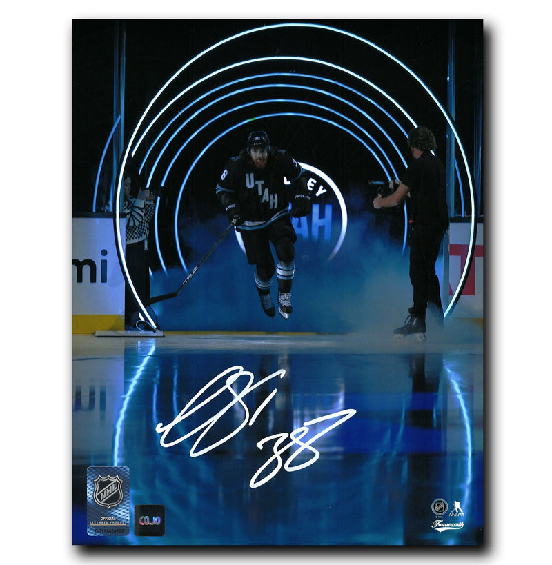 Liam O'Brien Utah Hockey Club Autographed Entrance 8x10 Photo CoJo Sport Collectables Inc.