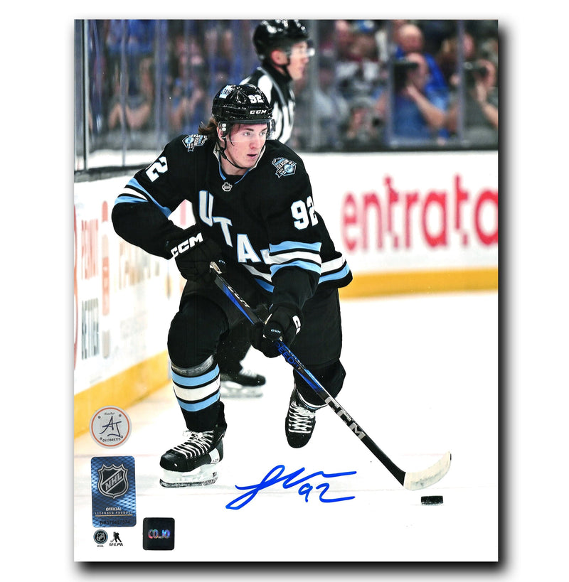 Logan Cooley Utah Hockey Club Autographed 8x10 Photo CoJo Sport Collectables