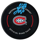Logan Mailloux Autographed Montreal Canadiens Official Puck - CoJo Sport Collectables Inc.