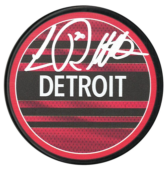 Luc Robitaille Autographed Detroit Red Wings Reverse Retro 2.0 Puck CoJo Sport Collectables Inc.