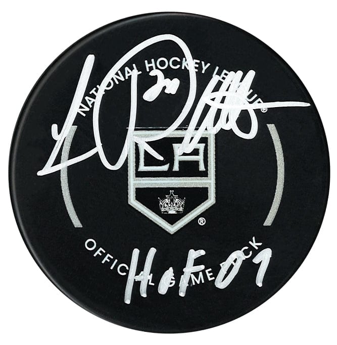 Luc Robitaille Autographed Los Angeles Kings HOF Inscribed Official Puck CoJo Sport Collectables Inc.