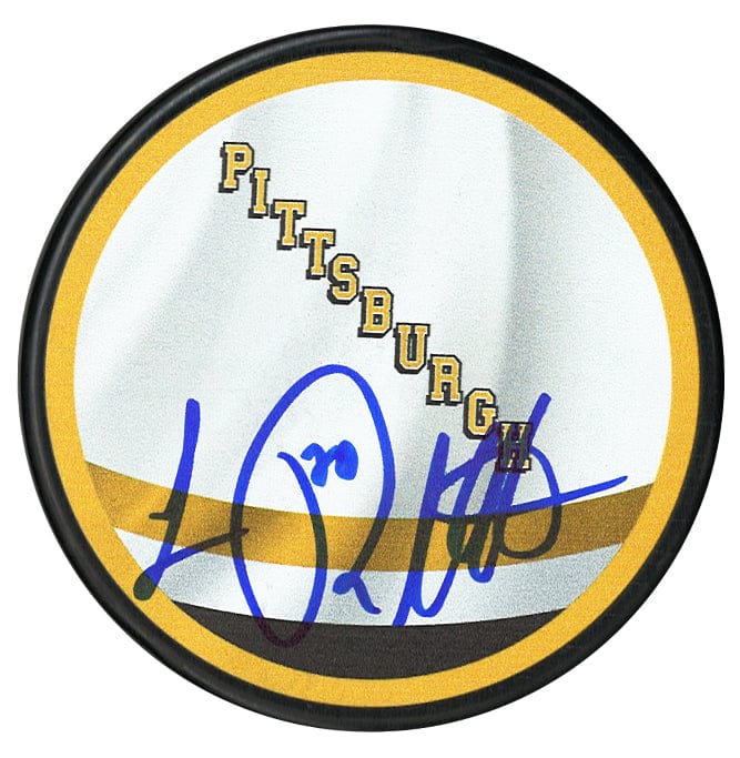 Luc Robitaille Autographed Pittsburgh Penguins Reverse Retro Puck CoJo Sport Collectables Inc.