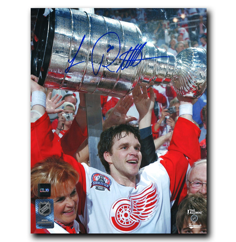 Luc Robitaille Detroit Red Wings Autographed Stanley Cup 8x10 Photo CoJo Sport Collectables Inc.