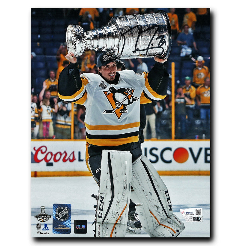 Marc-Andre Fleury Pittsburgh Penguins Autographed Stanley Cup 8x10 Photo CoJo Sport Collectables Inc.