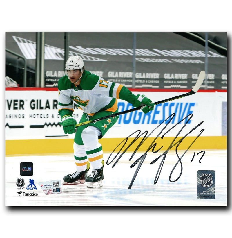 Marcus Foligno Minnesota Wild Autographed Reverse Retro 8x10 Photo CoJo Sport Collectables Inc.