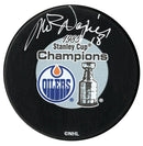 Mark Napier Autographed Edmonton Oilers 1985 Stanley Cup Champions Puck CoJo Sport Collectables Inc.