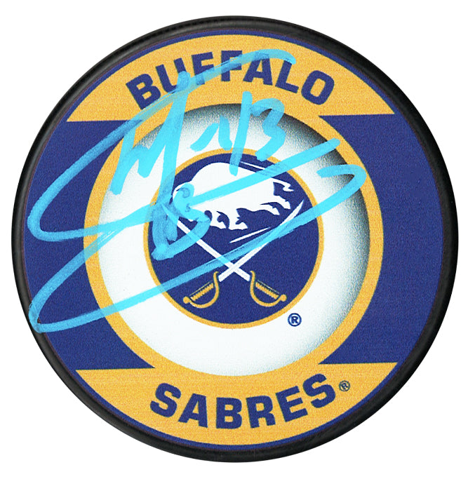 Martin Biron Autographed Buffalo Sabres Souvenir Puck