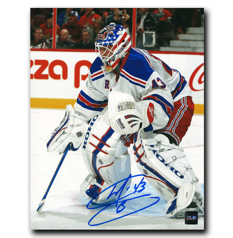 Martin Biron New York Rangers Autographed Away 8x10 Photo CoJo Sport Collectables Inc.