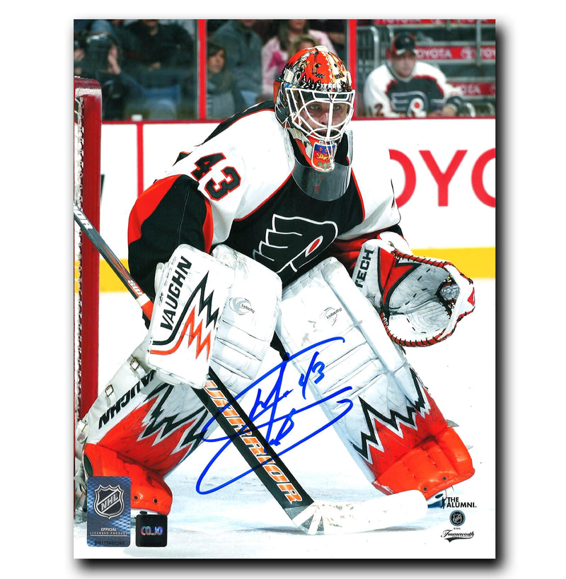 Martin Biron Philadelphia Flyers Autographed Crease 8x10 Photo CoJo Sport Collectables Inc.